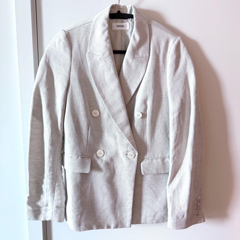 Women's Snidel Casual Blazer Jacket Ivory  Size 0